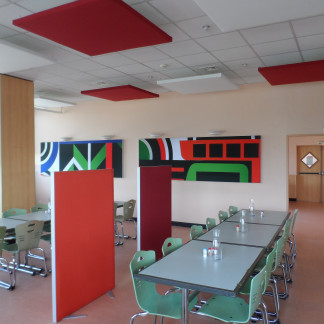 Ecran Cloison acoustique pour un établissement scolaire