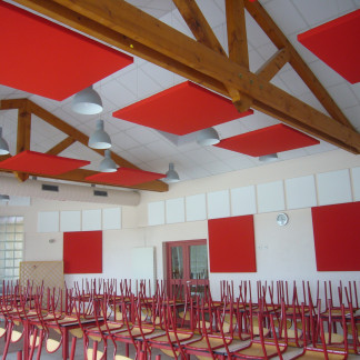 Panneau acoustique Tissu dans un établissement scolaire