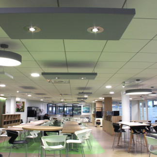 Panneau acoustique  tissu pour un Restaurant